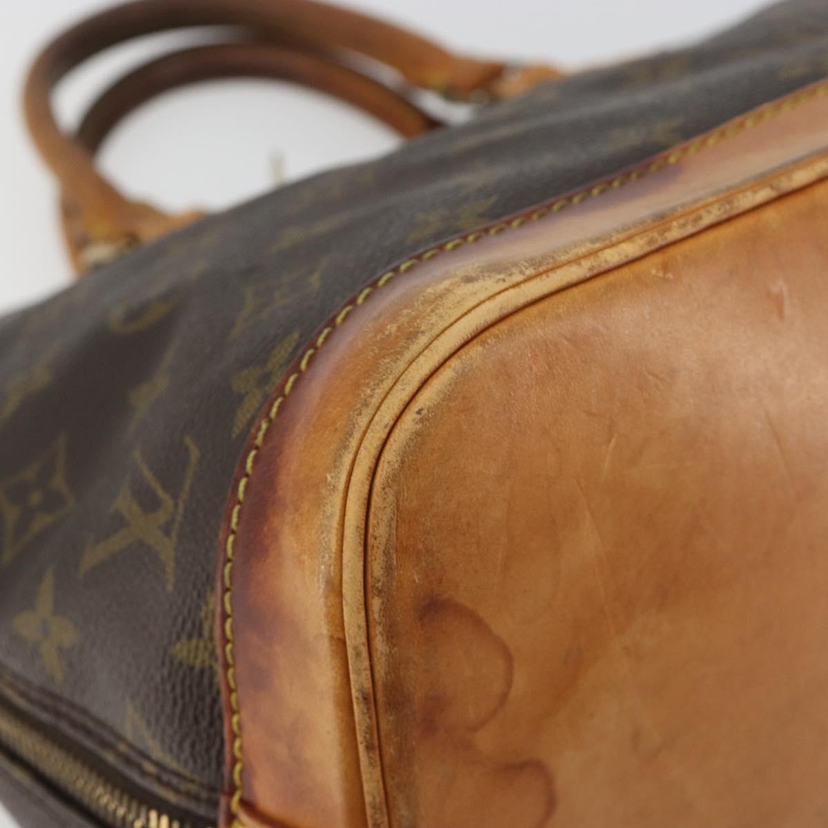 LOUIS VUITTON Monogram Alma Hand Bag M51130 LV Auth 189673