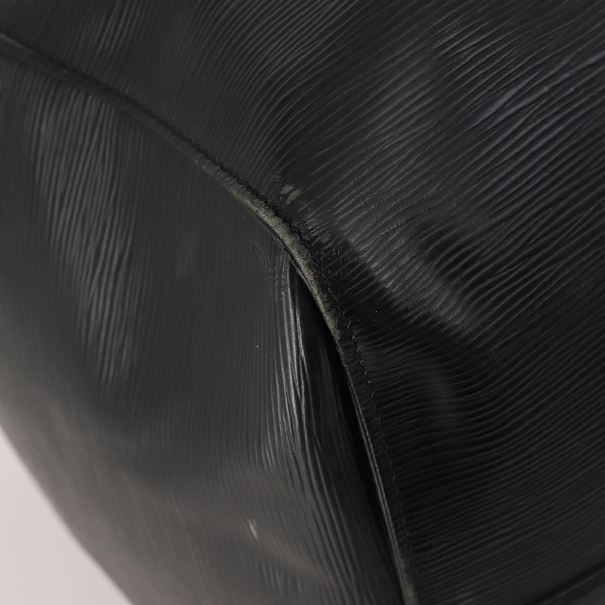 LOUIS VUITTON Epi Keepall 60 Boston Bag Black M42942 LV Auth 189674