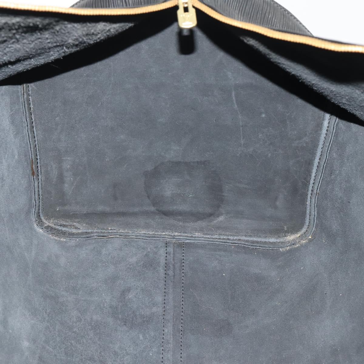LOUIS VUITTON Epi Keepall 60 Boston Bag Black M42942 LV Auth 189674