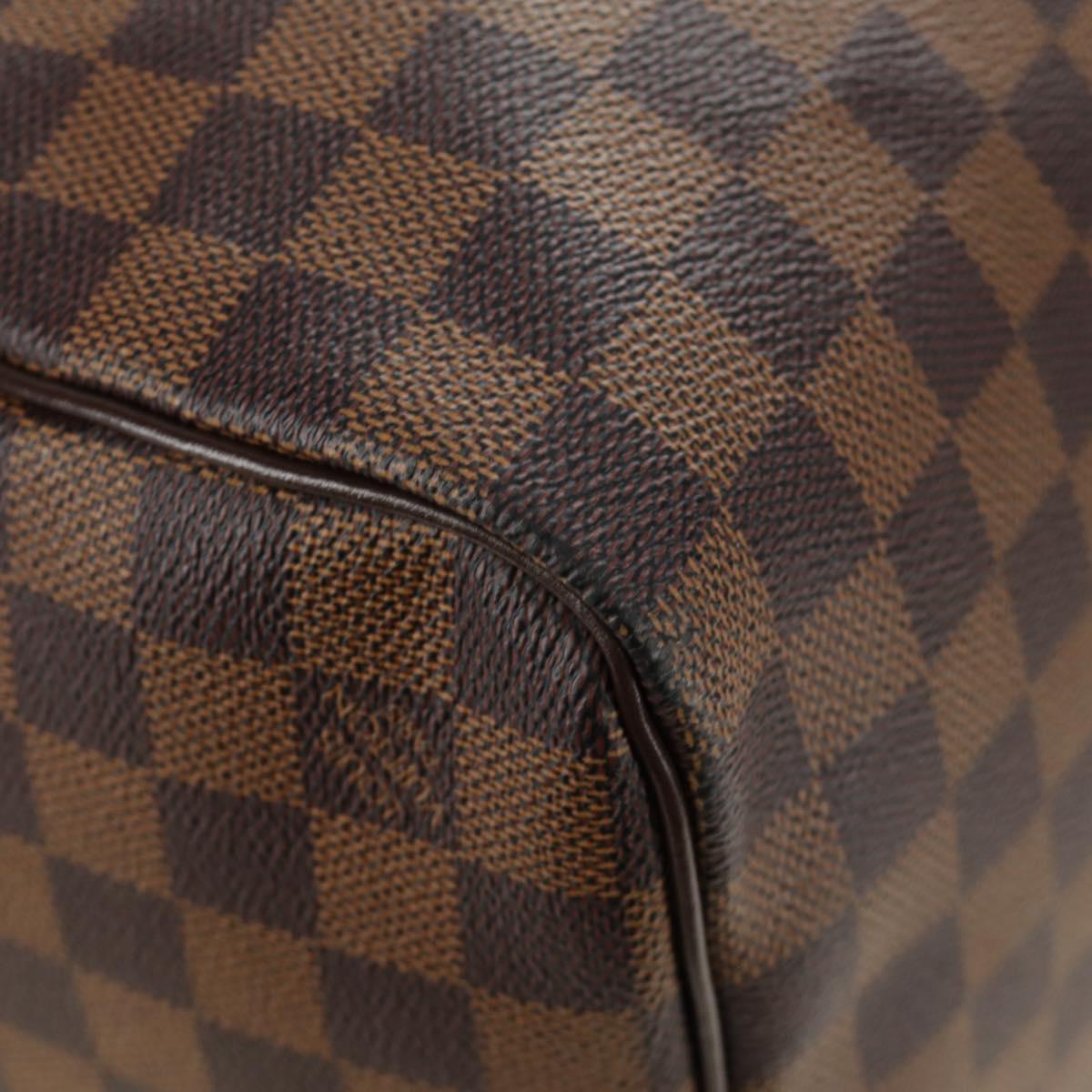 LOUIS VUITTON Damier Ebene Keepall 50 Boston Bag N41427 LV Auth 189675V