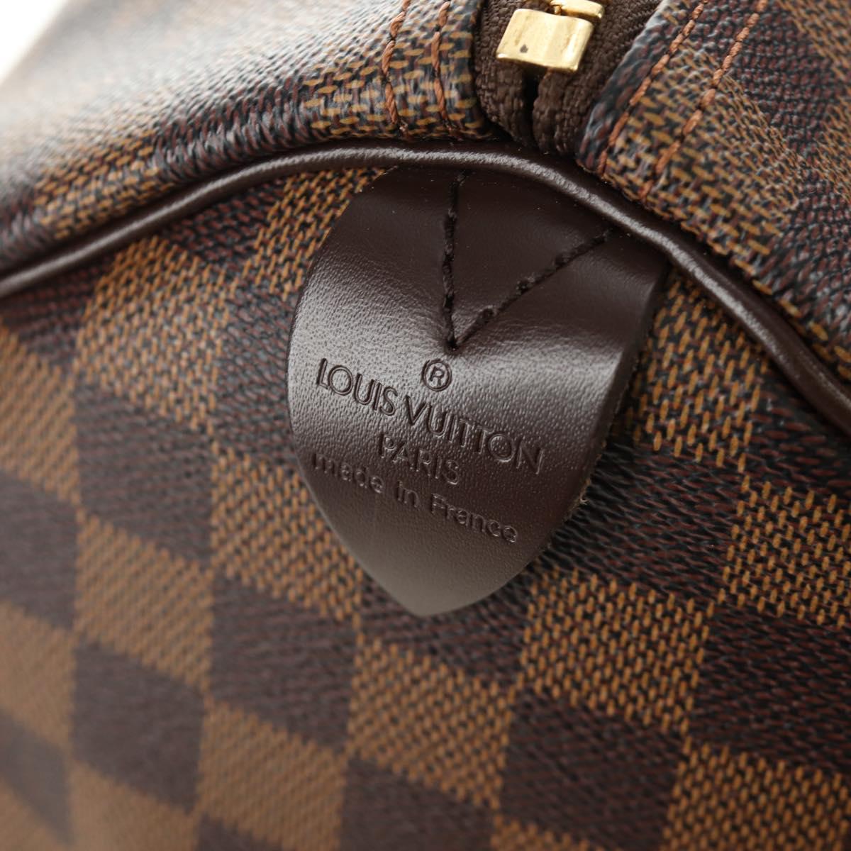 LOUIS VUITTON Damier Ebene Keepall 50 Boston Bag N41427 LV Auth 189675V