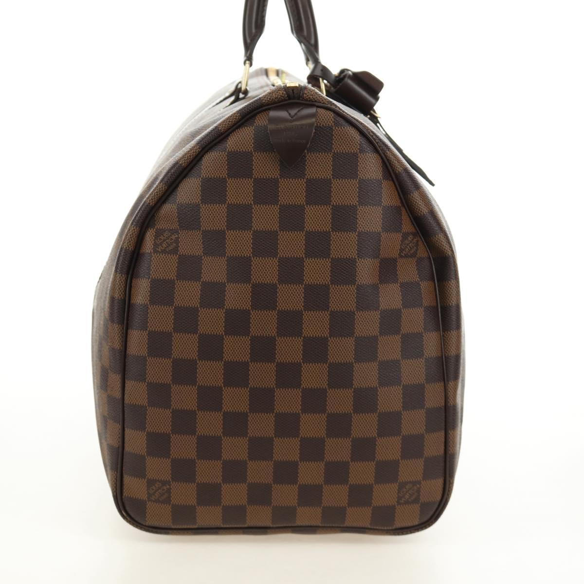 LOUIS VUITTON Damier Ebene Keepall 50 Boston Bag N41427 LV Auth 189675V