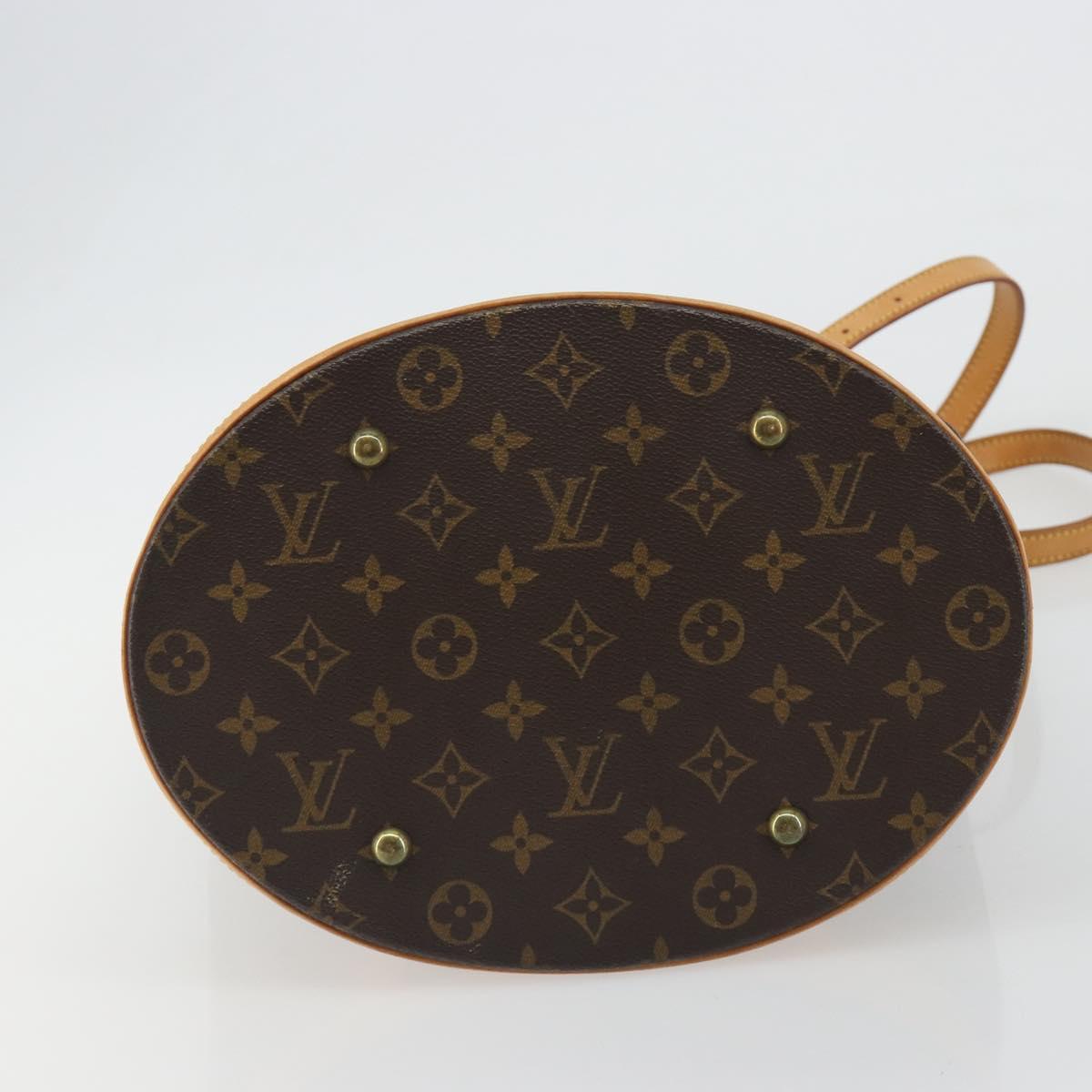 LOUIS VUITTON Monogram Bucket GM Shoulder Bag M42236 LV Auth 189676
