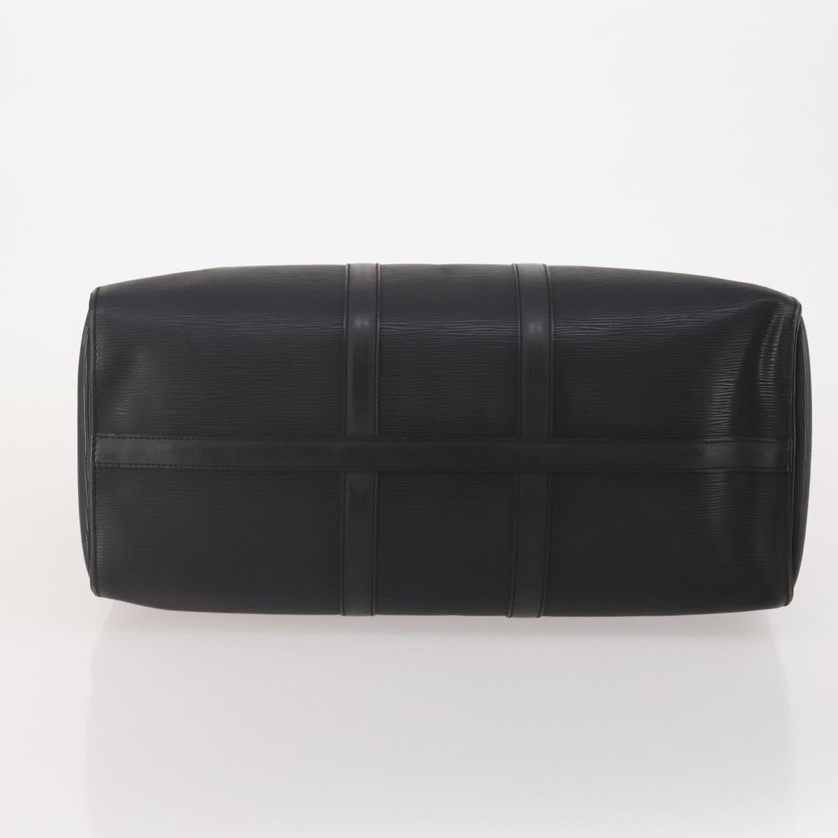 LOUIS VUITTON Epi Keepall 45 Boston Bag Black M42972 LV Auth 189677