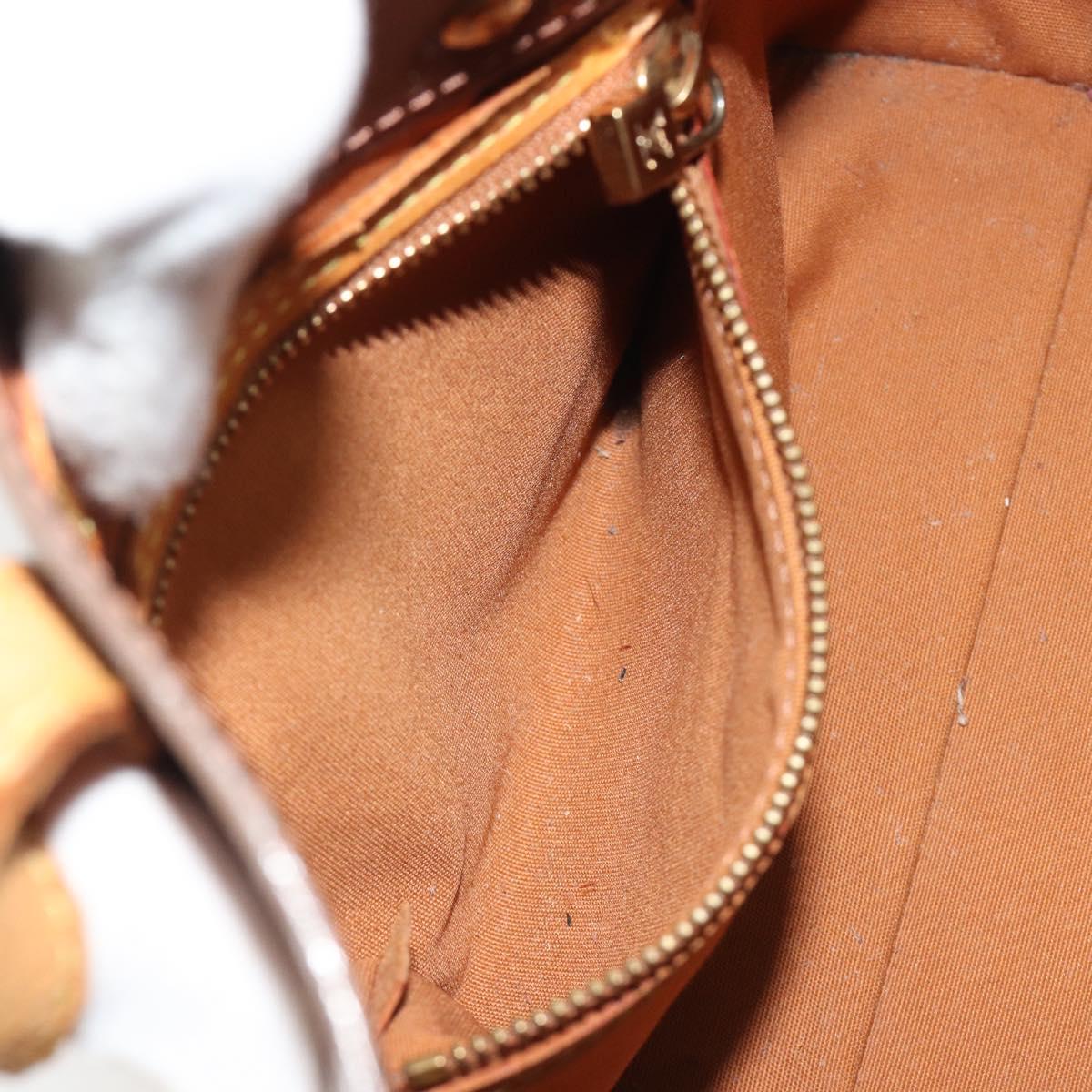 LOUIS VUITTON Monogram Vernis Reade PM Hand Bag Bronze M91146 LV Auth 189683