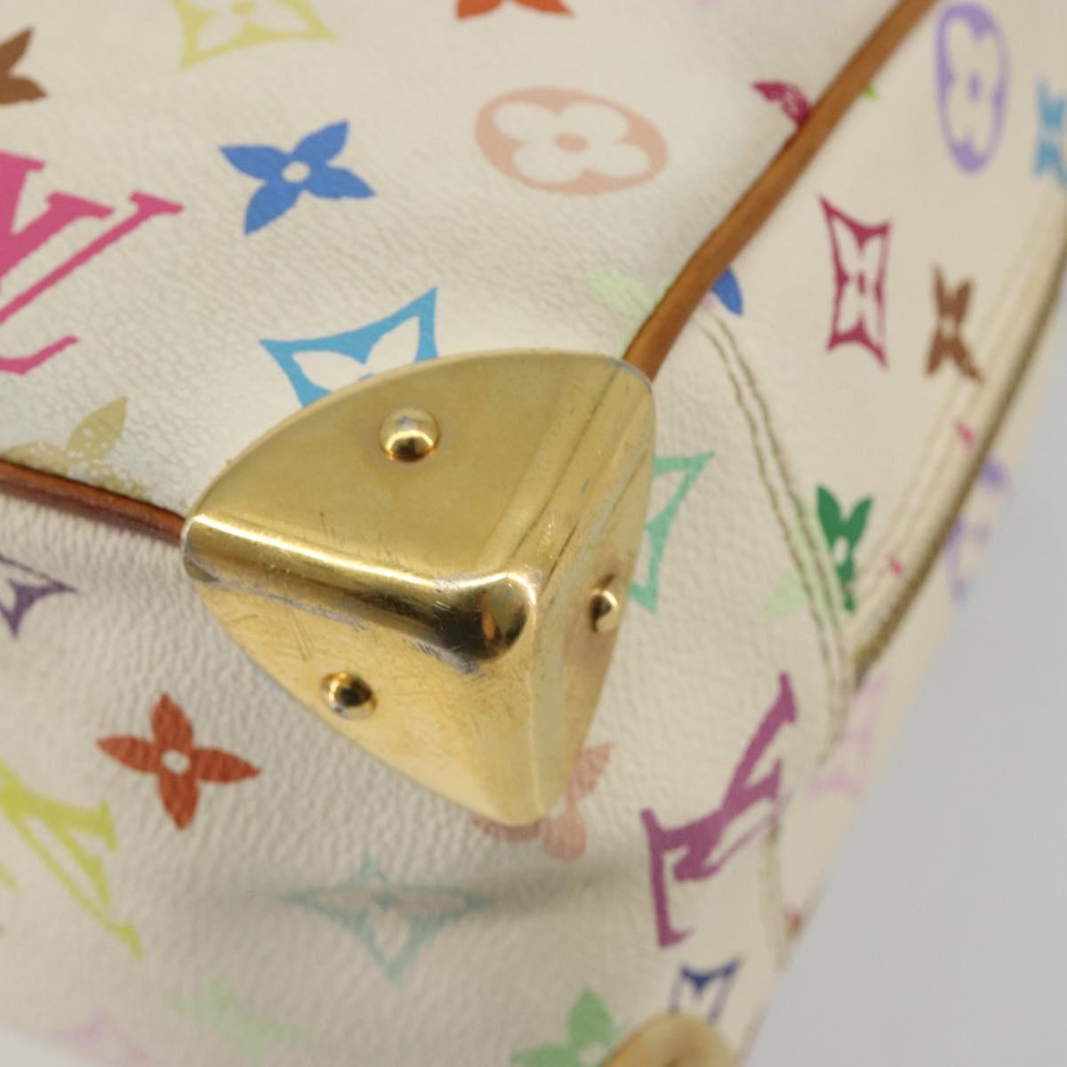 LOUIS VUITTON Monogram Multicolor Trouville Hand Bag White M92663 LV Auth 189689