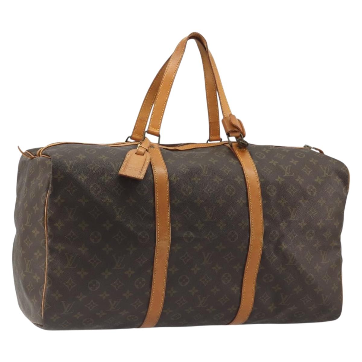 LOUIS VUITTON Monogram Sac Souple 55 Boston Bag M41622 LV Auth 189708A