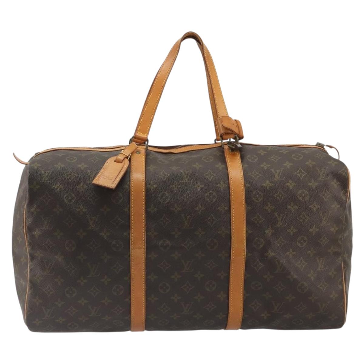 LOUIS VUITTON Monogram Sac Souple 55 Boston Bag M41622 LV Auth 189708A