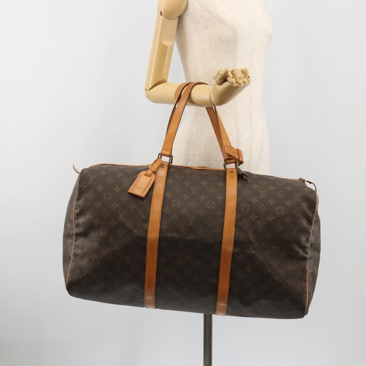 LOUIS VUITTON Monogram Sac Souple 55 Boston Bag M41622 LV Auth 189708A
