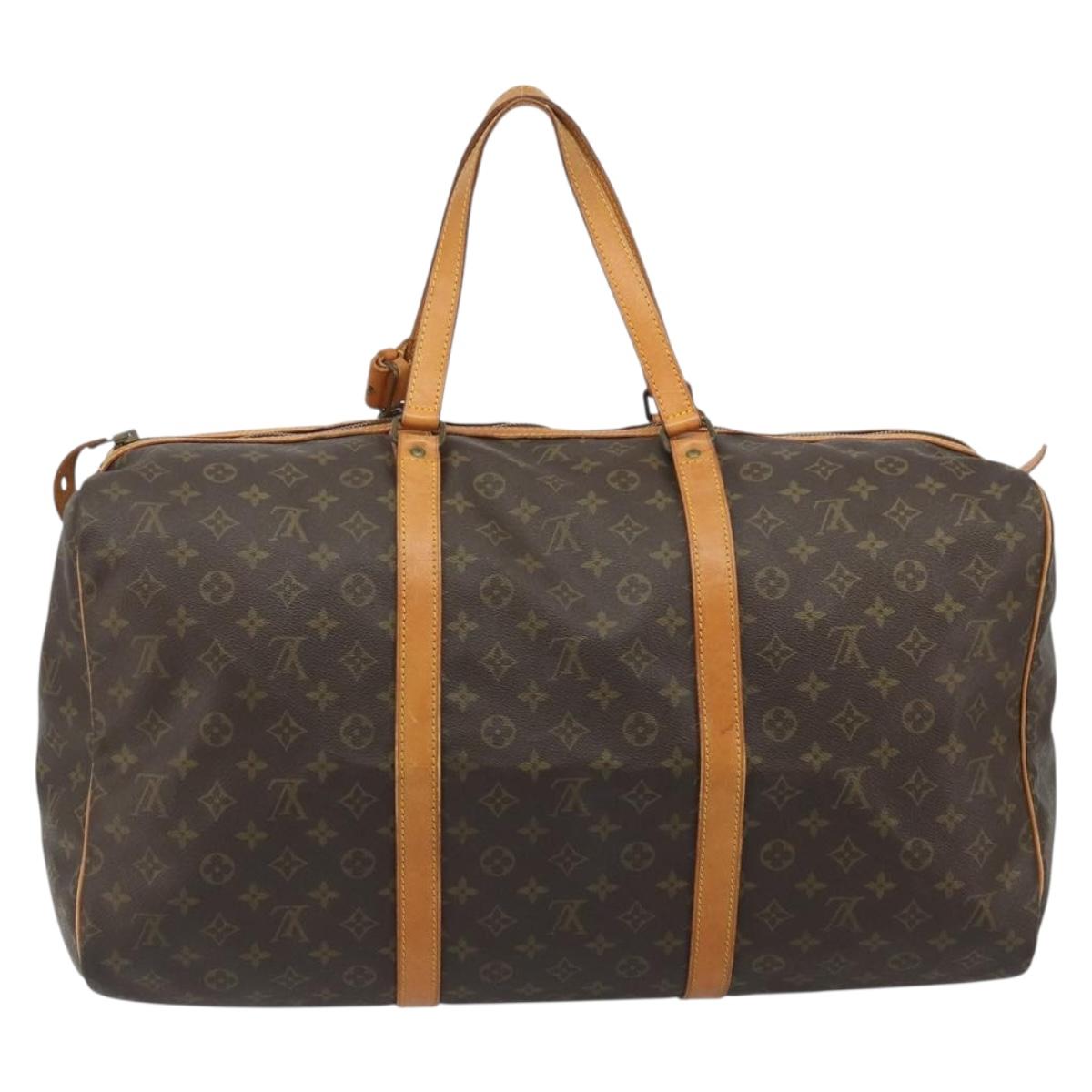 LOUIS VUITTON Monogram Sac Souple 55 Boston Bag M41622 LV Auth 189708A