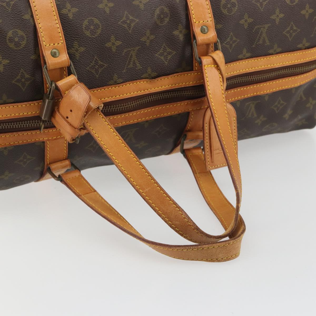 LOUIS VUITTON Monogram Sac Souple 55 Boston Bag M41622 LV Auth 189708A