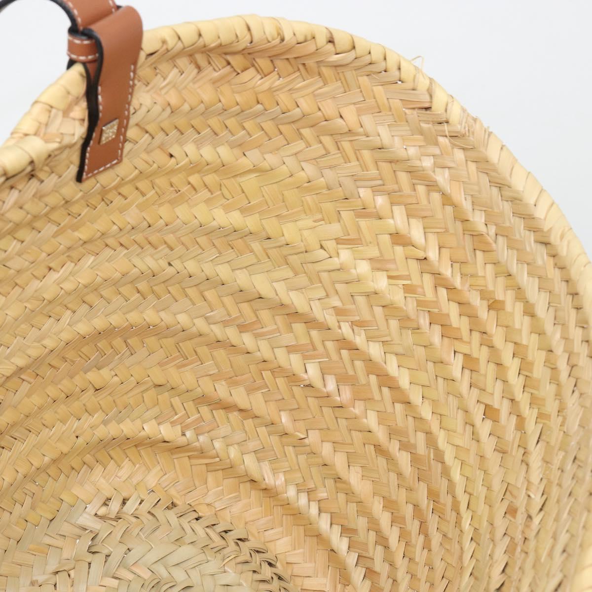 LOEWE Tote Bag Raffia Beige Auth 189709A