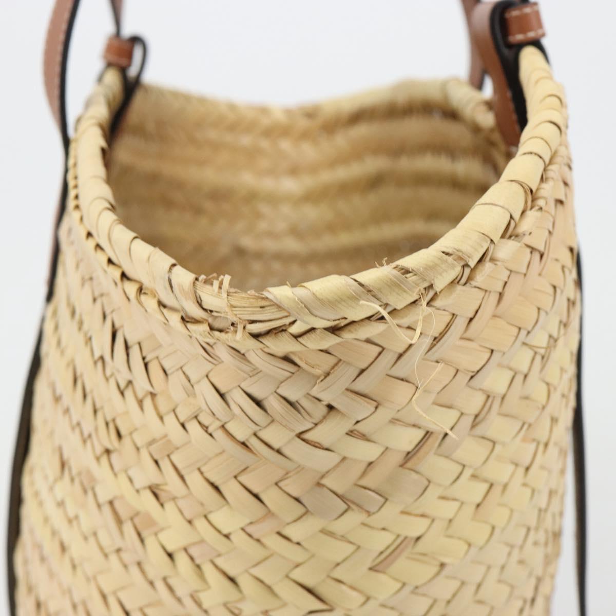 LOEWE Tote Bag Raffia Beige Auth 189709A