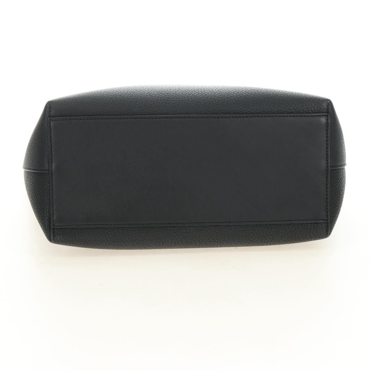 LOEWE Tote Bag Leather Black Auth 189712SV