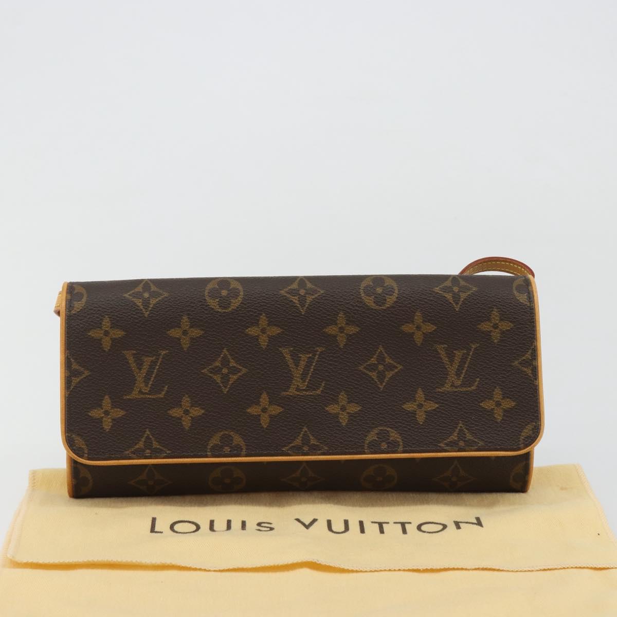 LOUIS VUITTON Monogram Pochette Twin GM Shoulder Bag M51852 LV Auth 189714V