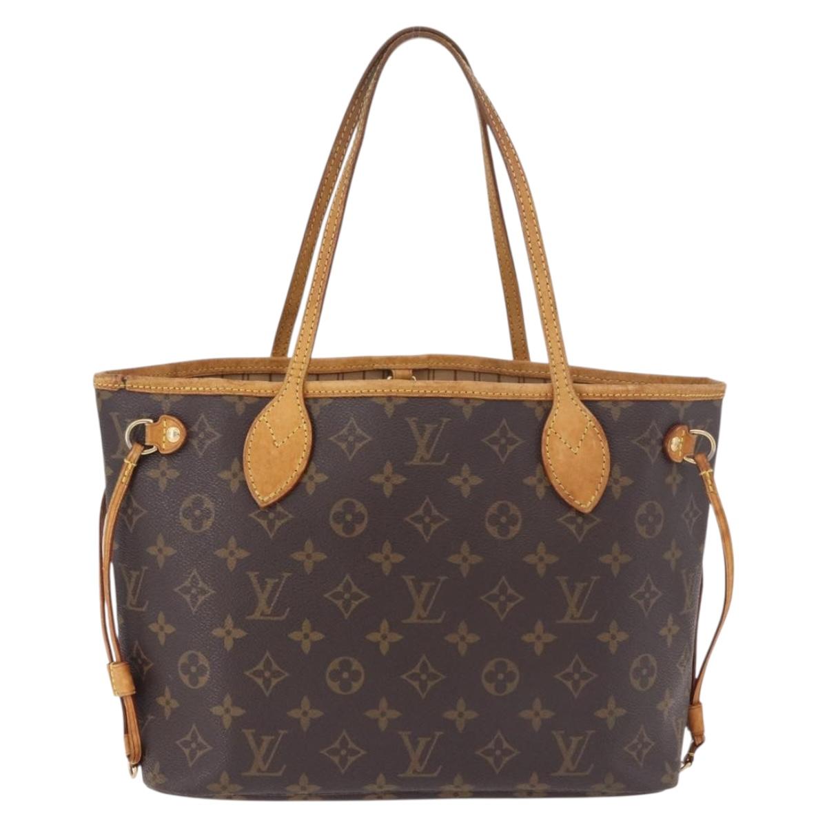LOUIS VUITTON Monogram Neverfull PM Tote Bag M40155 LV Auth 189717