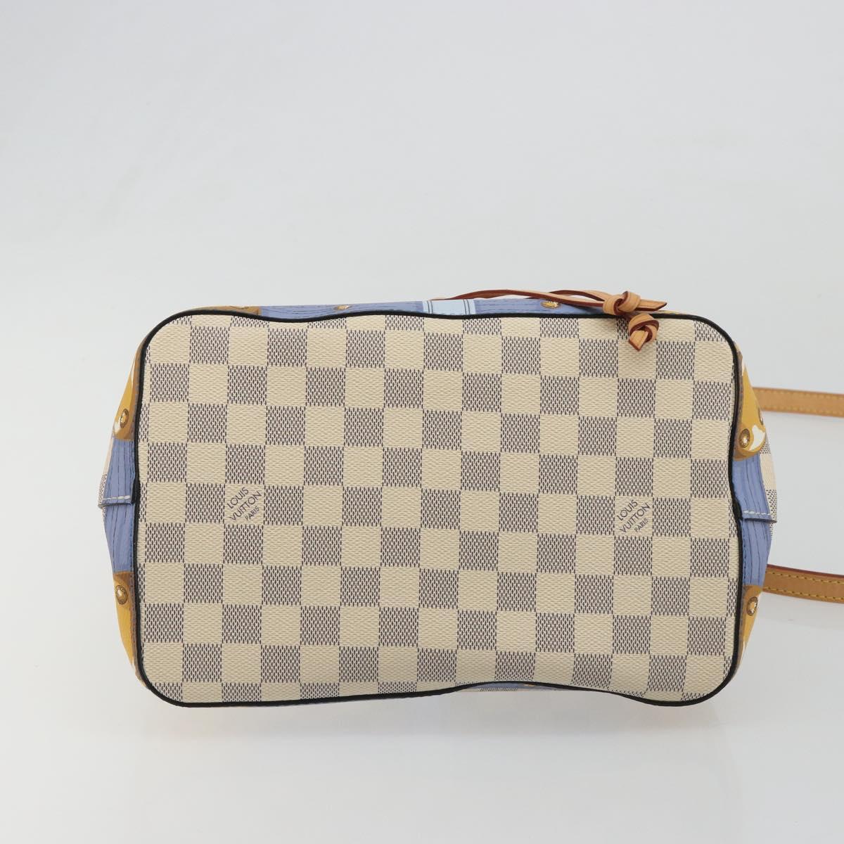 LOUIS VUITTON Damier Azur Summer Trunk Neo Noe Bag N41066 LV Auth 189720SM