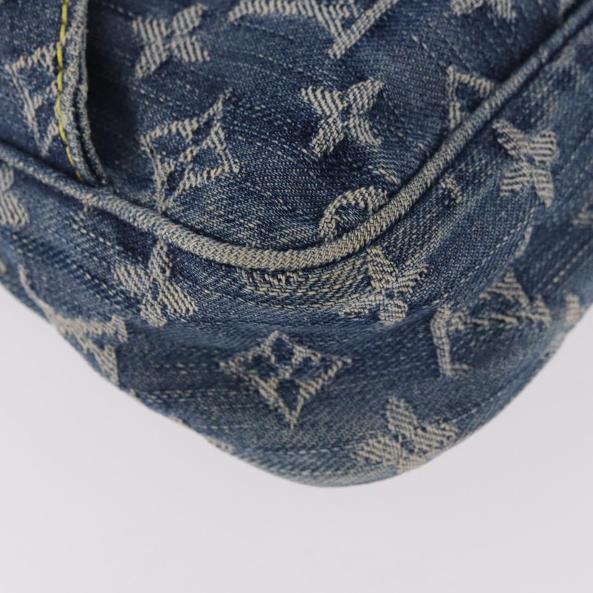 LOUIS VUITTON Monogram Denim Bum Bag Body Bag Blue M95347 LV Auth 189722SAV