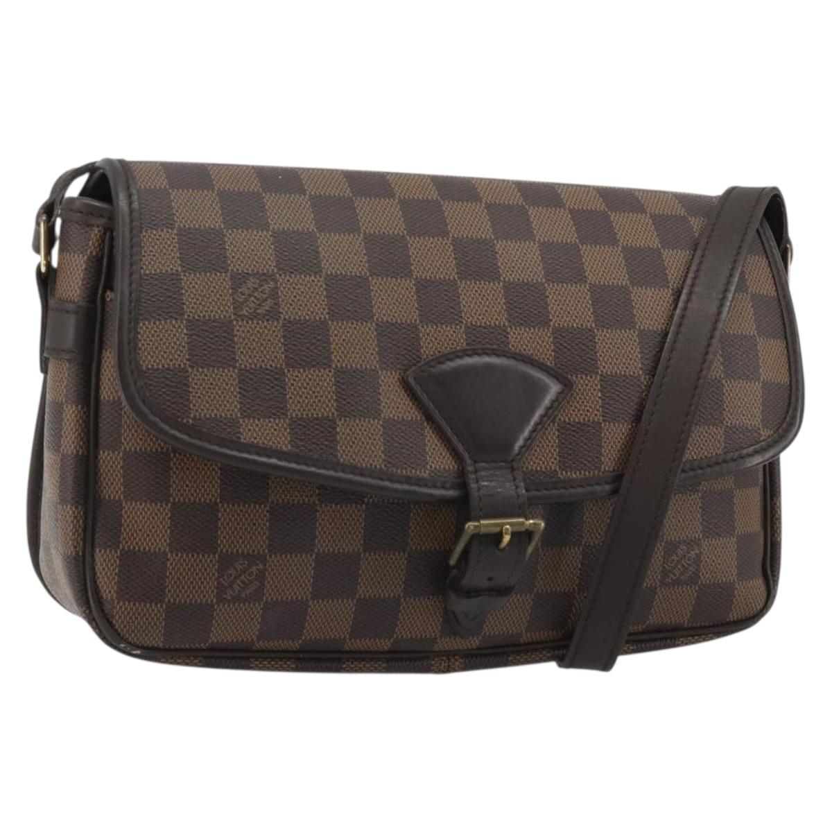 LOUIS VUITTON Damier Ebene Sologne Shoulder Bag SPO N48079 LV Auth 189726A