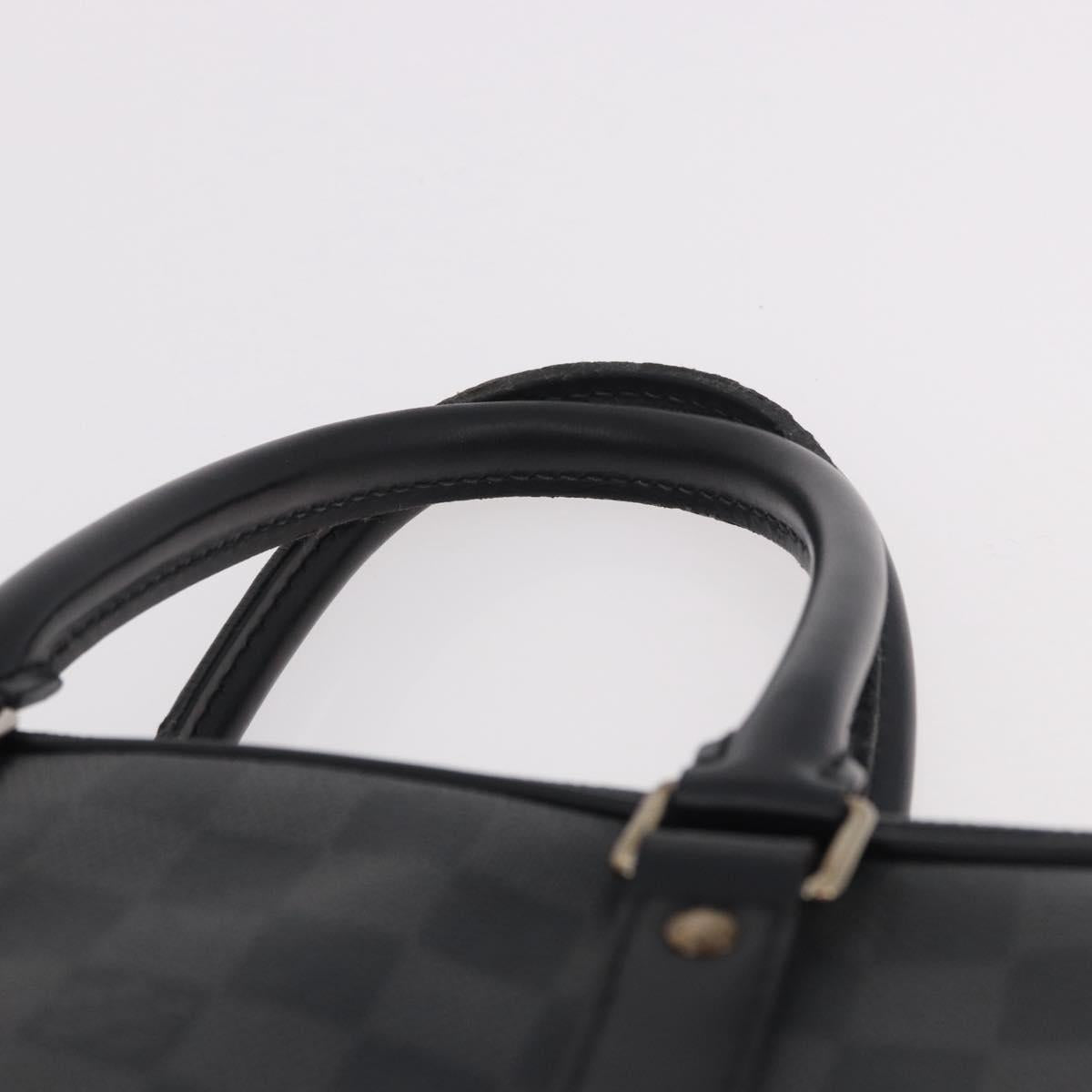 LOUIS VUITTON Damier Grafitte Porte Documents Voyage Bag N41125 LV Auth 189727