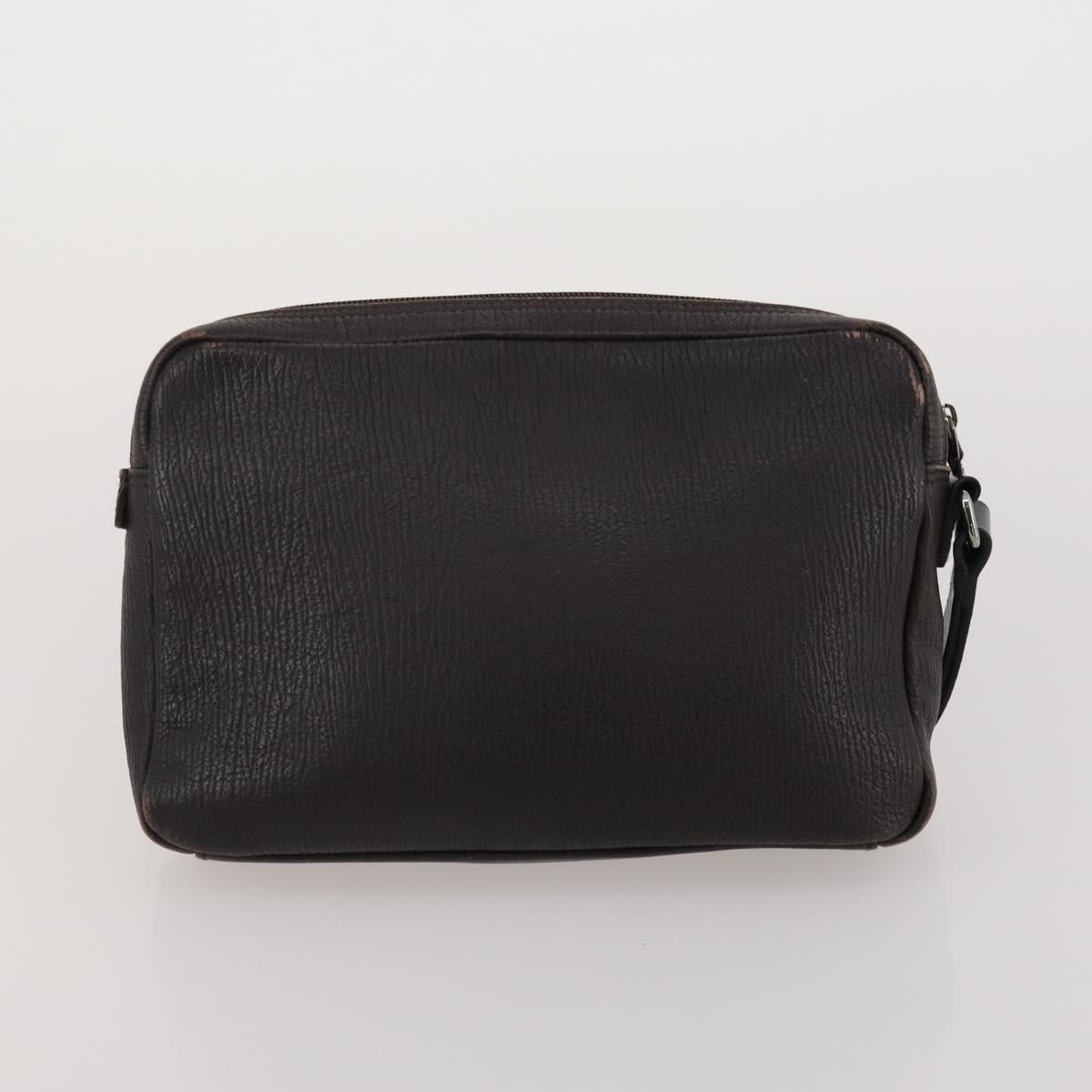 Salvatore Ferragamo Hand Bag Leather 2 Set Black Brown Auth 189737