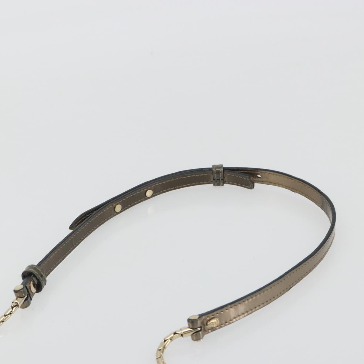 BVLGARI Serpenti Shoulder Bag Leather Gold Auth 189741A