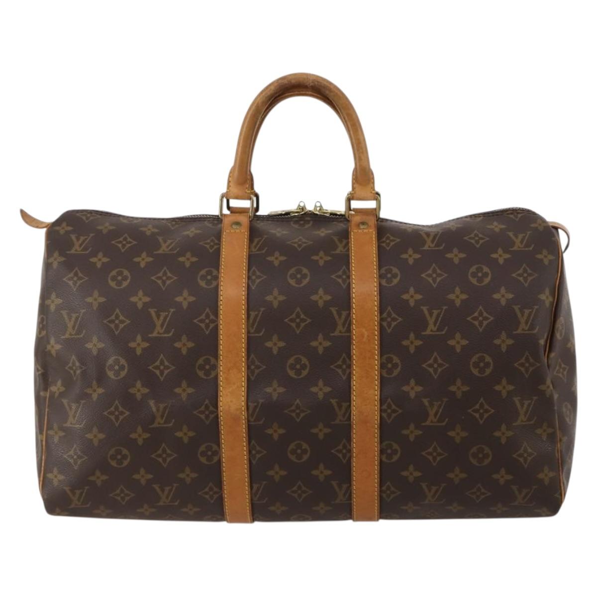 LOUIS VUITTON Monogram Keepall 45 Boston Bag M41428 LV Auth 189744