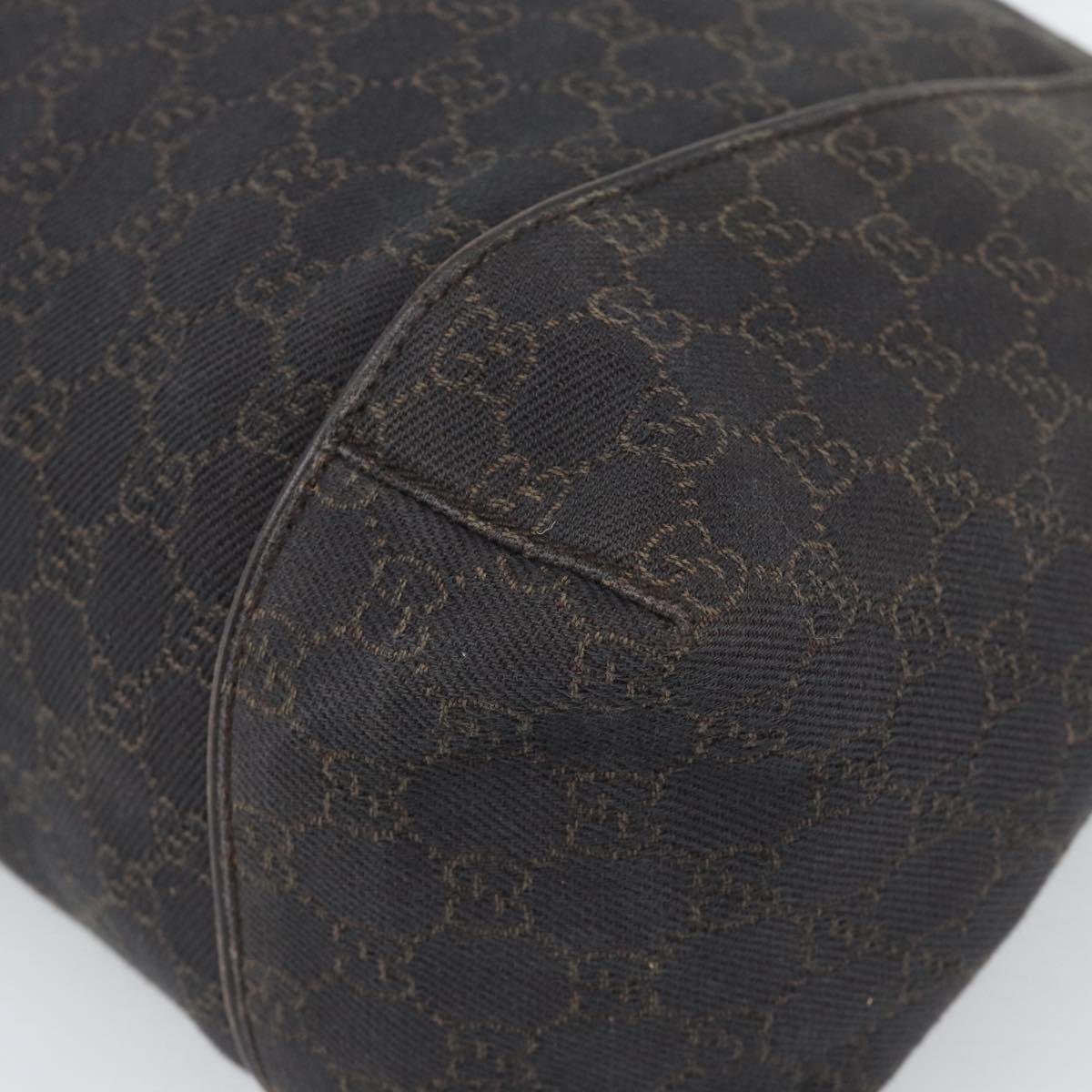 GUCCI GG Canvas Shoulder Bag Black 101292 Auth 189748A