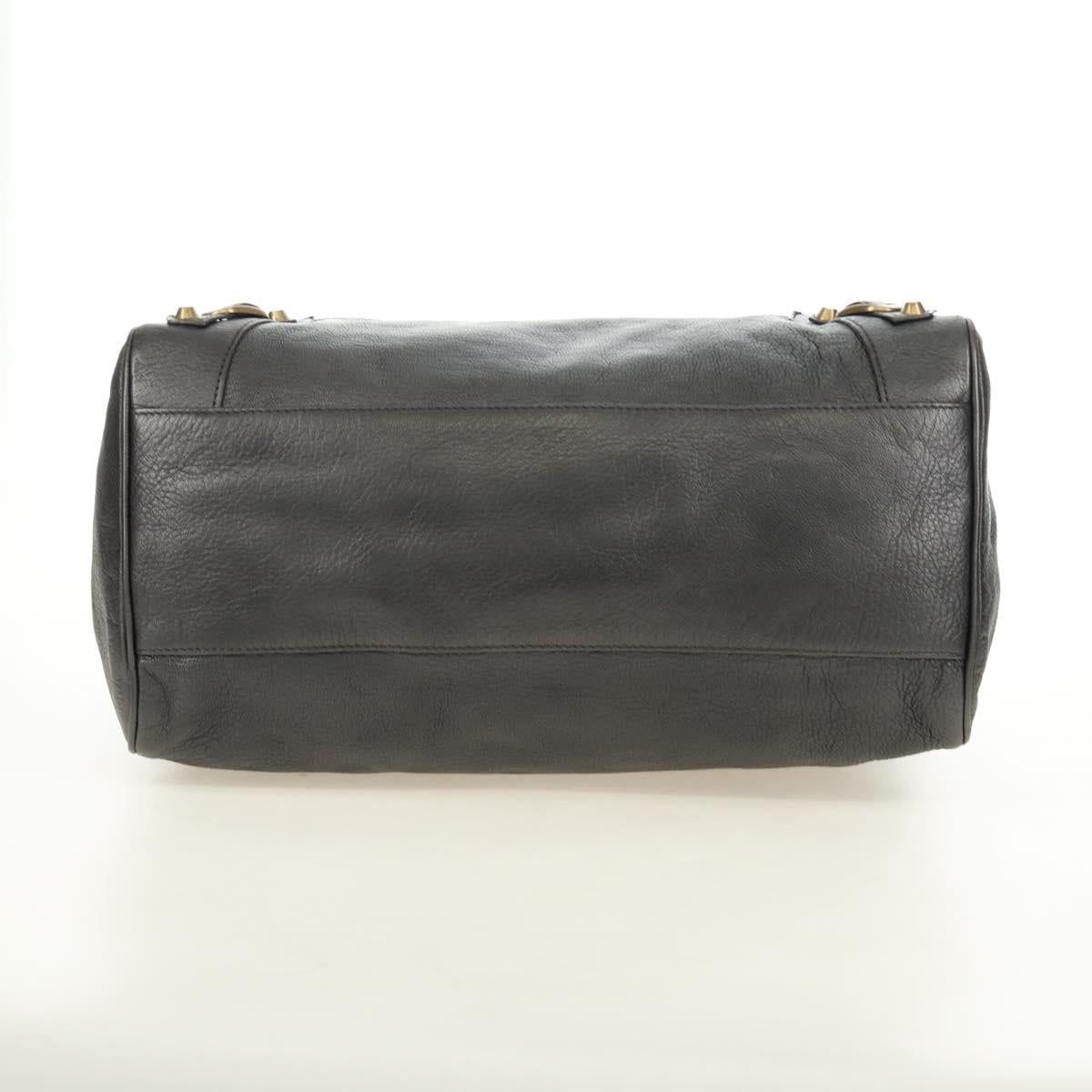 BALENCIAGA Classic Vero Hand Bag Leather Gray 235216 Auth 189775SM