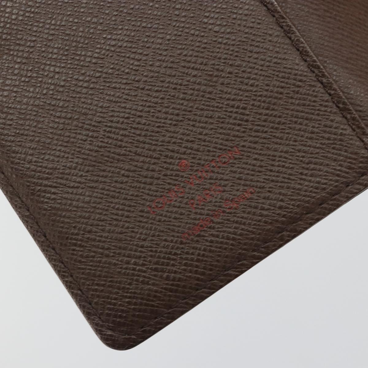 LOUIS VUITTON Damier Ebene Agenda PM Day Planner Cover R20700 LV Auth 189776