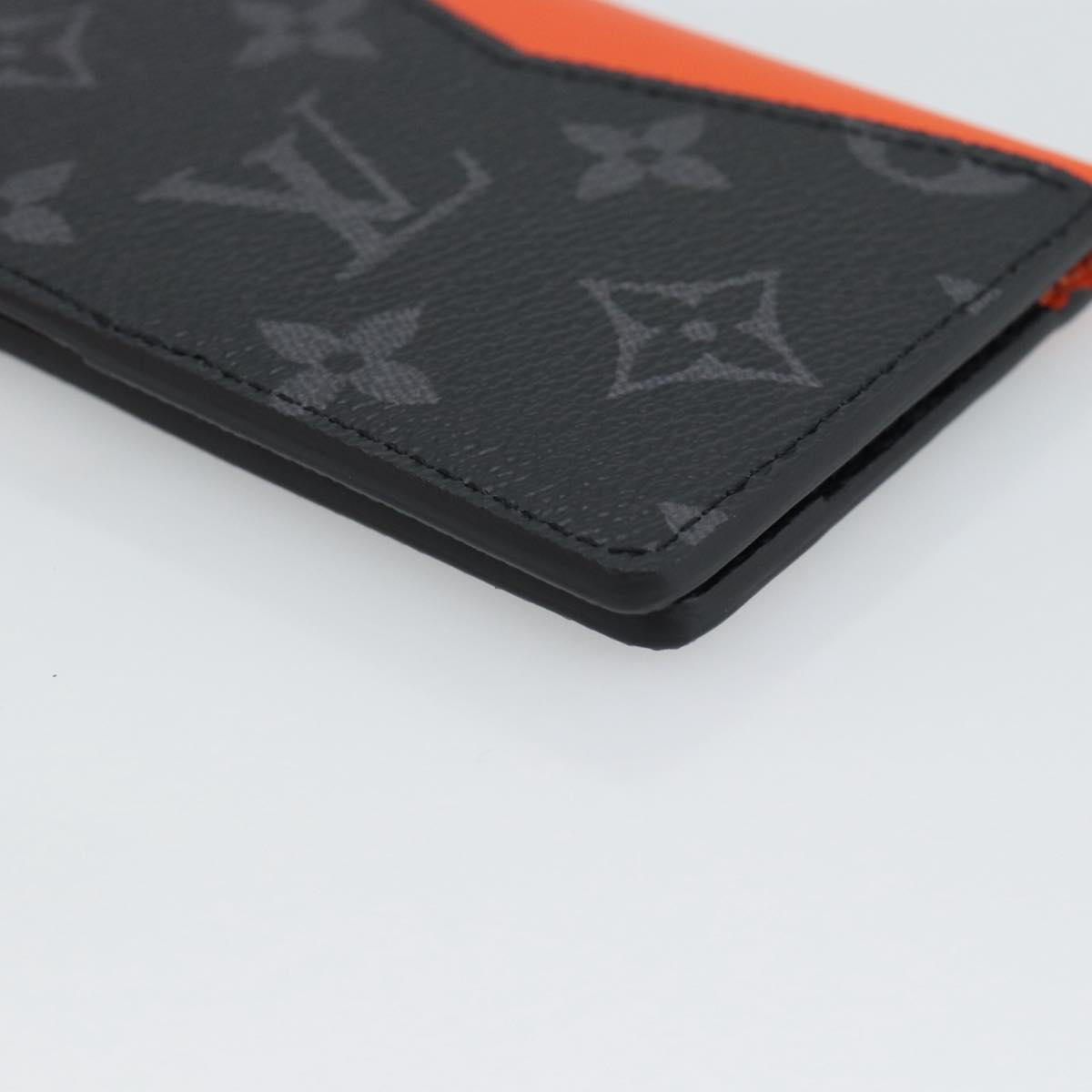 LOUIS VUITTON Monogram Eclipse Organizer De Poch Card Case M61696 Auth 189780M