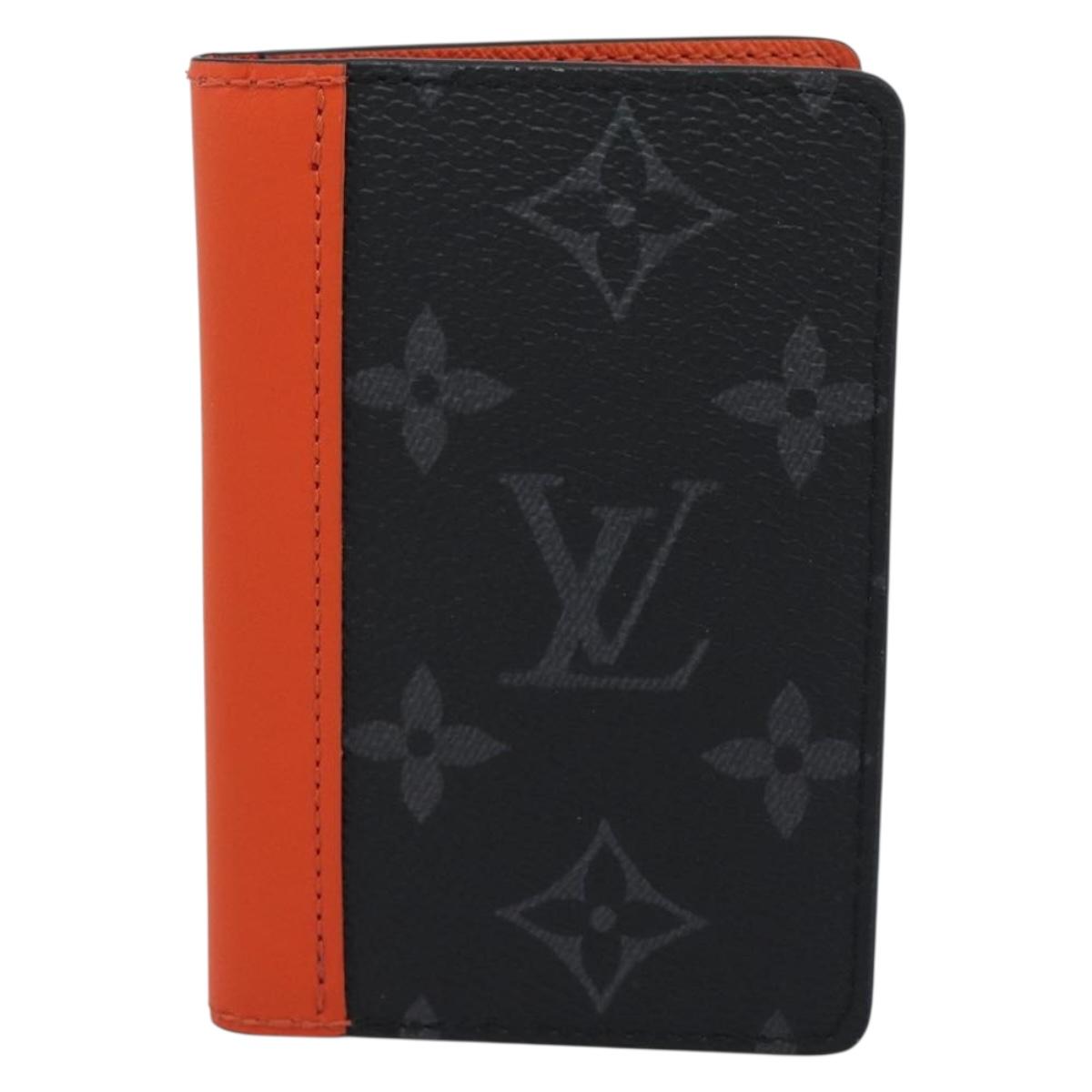 LOUIS VUITTON Monogram Eclipse Organizer De Poch Card Case M61696 Auth 189780M