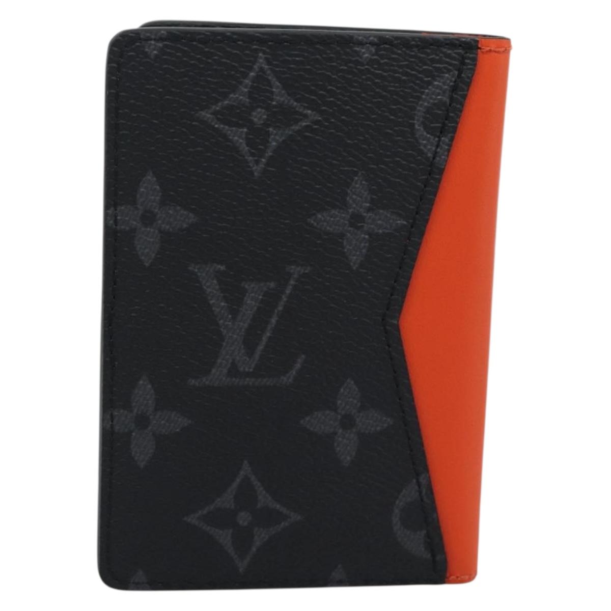 LOUIS VUITTON Monogram Eclipse Organizer De Poch Card Case M61696 Auth 189780M
