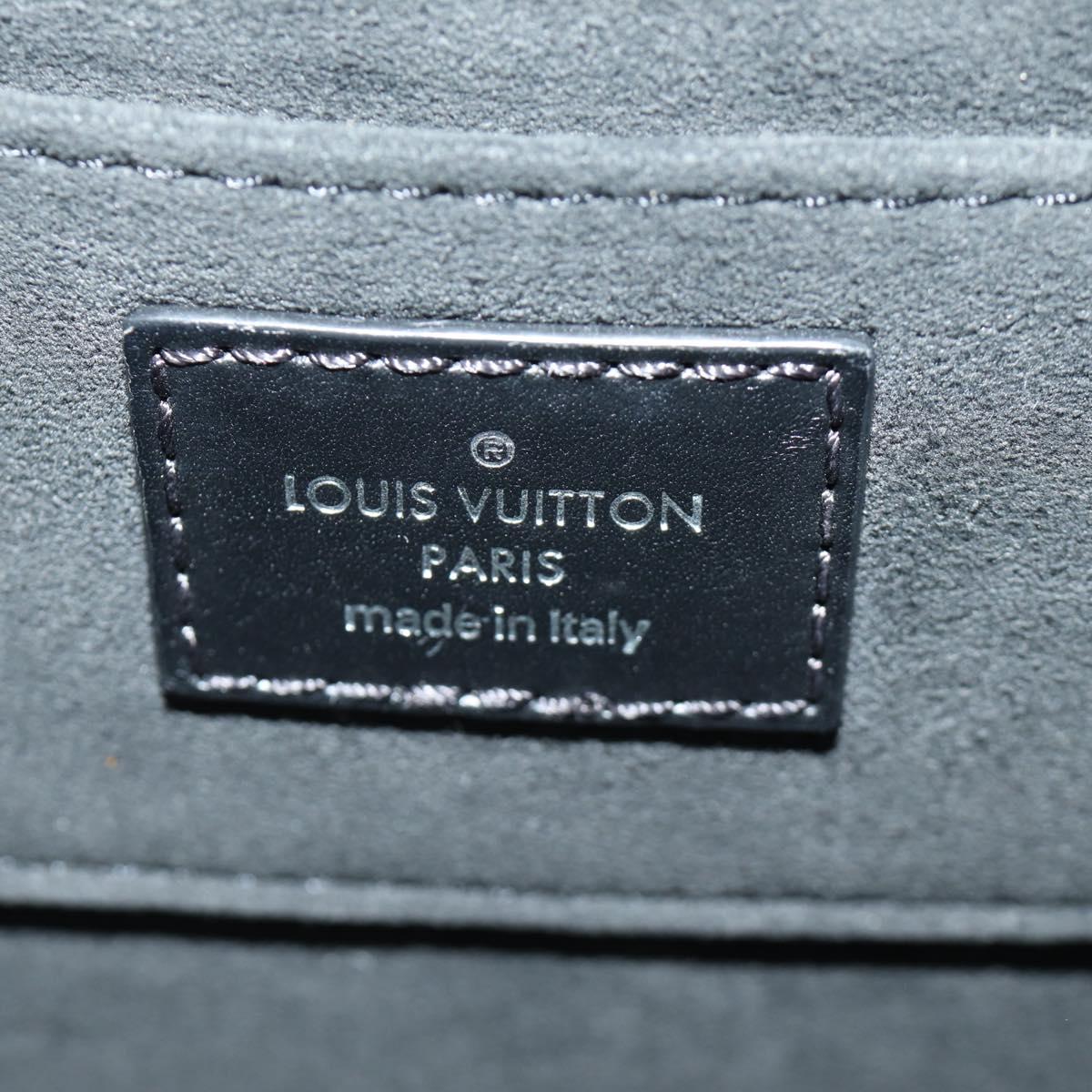LOUIS VUITTON Daufine MINI Bag Tweed Black Silver M55491 LV Auth 189783SAM