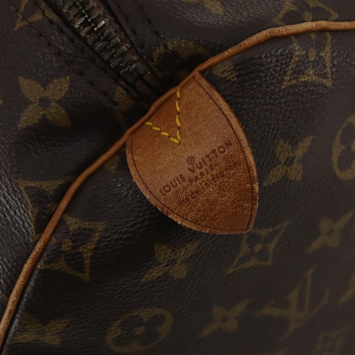 LOUIS VUITTON Monogram Keepall 55 Boston Bag M41424 LV Auth 189785A
