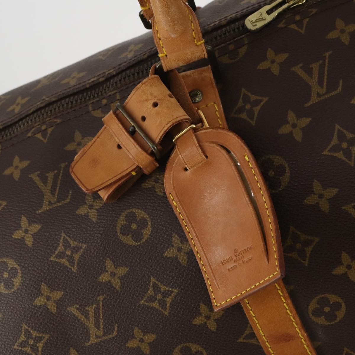 LOUIS VUITTON Monogram Keepall 55 Boston Bag M41424 LV Auth 189785A