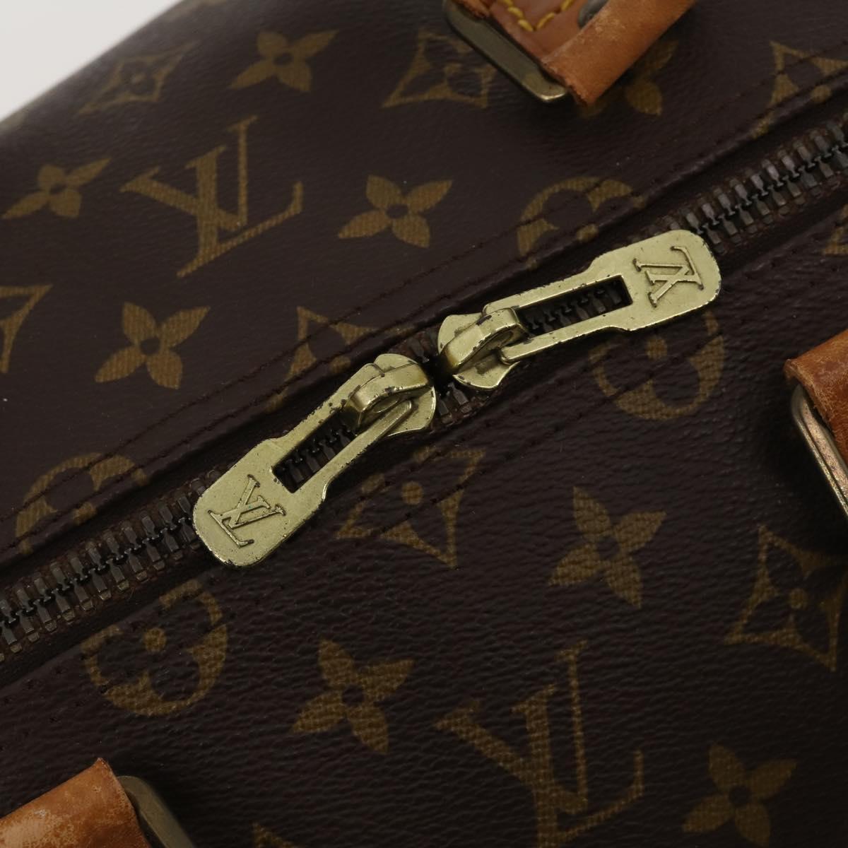 LOUIS VUITTON Monogram Keepall 55 Boston Bag M41424 LV Auth 189785A