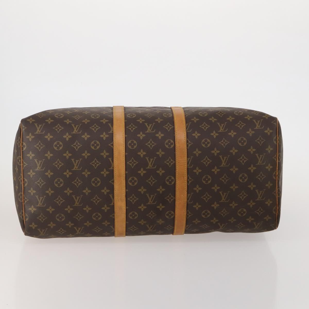LOUIS VUITTON Monogram Keepall 55 Boston Bag M41424 LV Auth 189785A