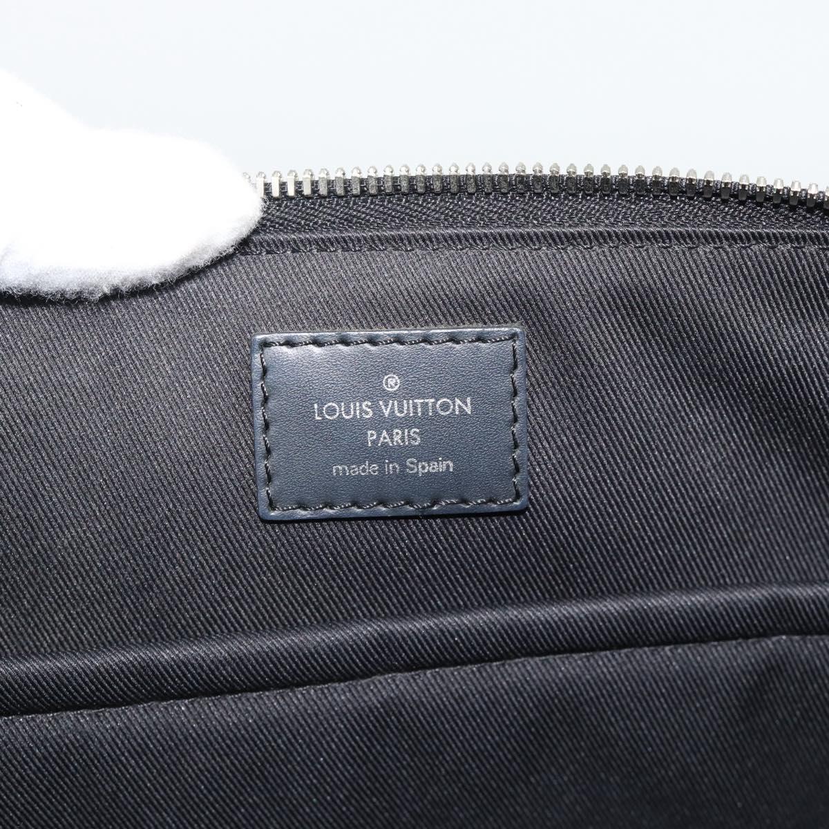 LOUIS VUITTON Damier Graphite Anton Briefcase N40024 LV Auth 189790V