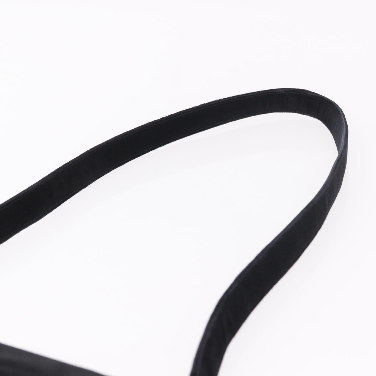 CHANEL Matelasse Chain Shoulder Bag Velor Black CC Auth 189792A