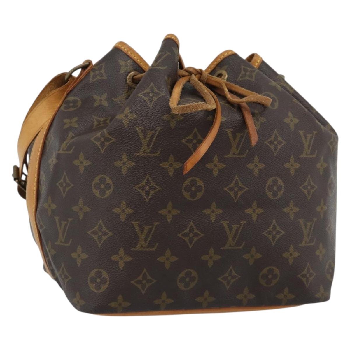 LOUIS VUITTON Monogram Petit Noe Shoulder Bag M42226 LV Auth 189793A