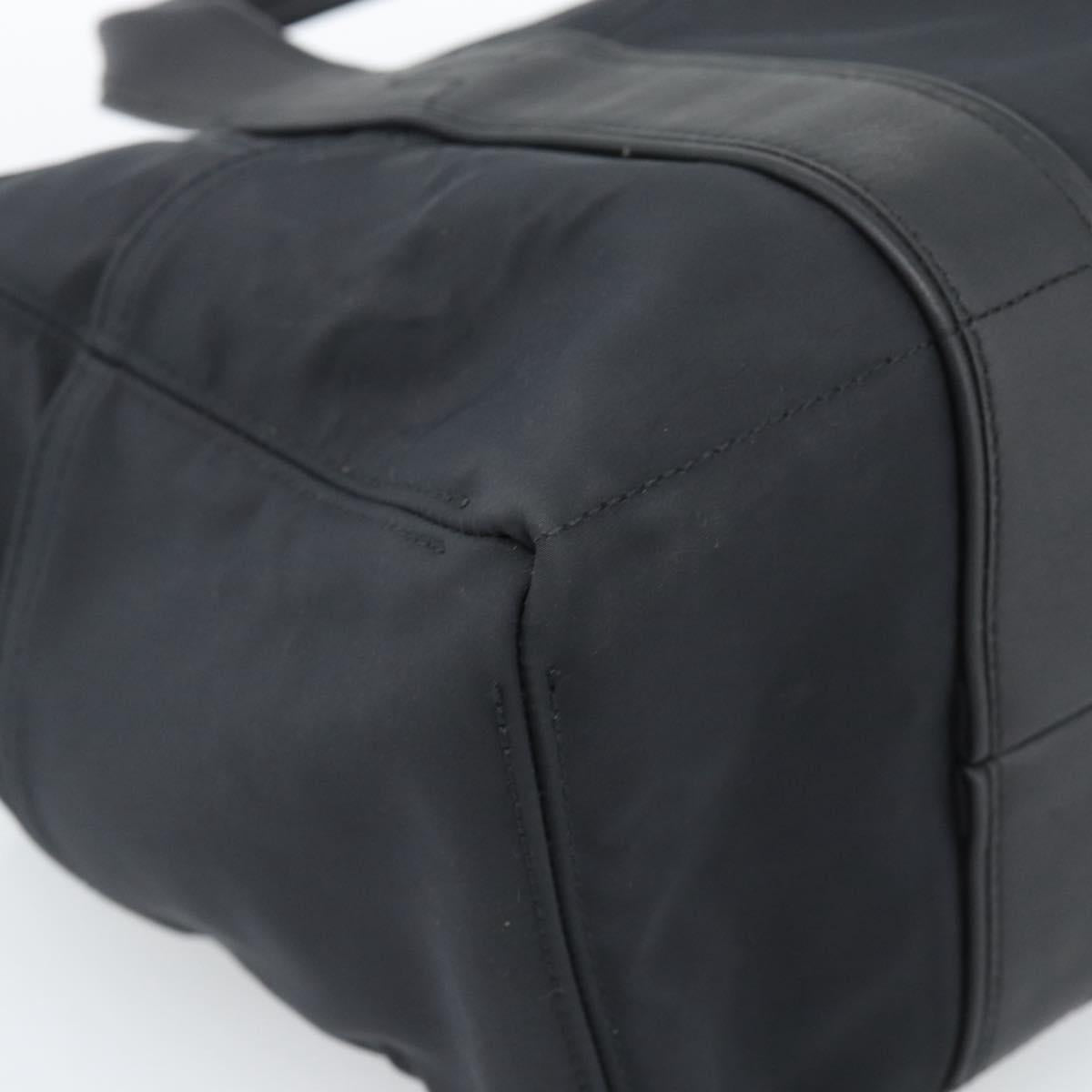 HERMES Acape Luco PM Hand Bag Nylon Black Auth 189796