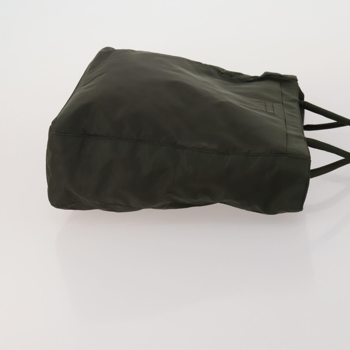 PRADA Hand Bag Nylon 3 Set Black Brown khaki Auth 189799