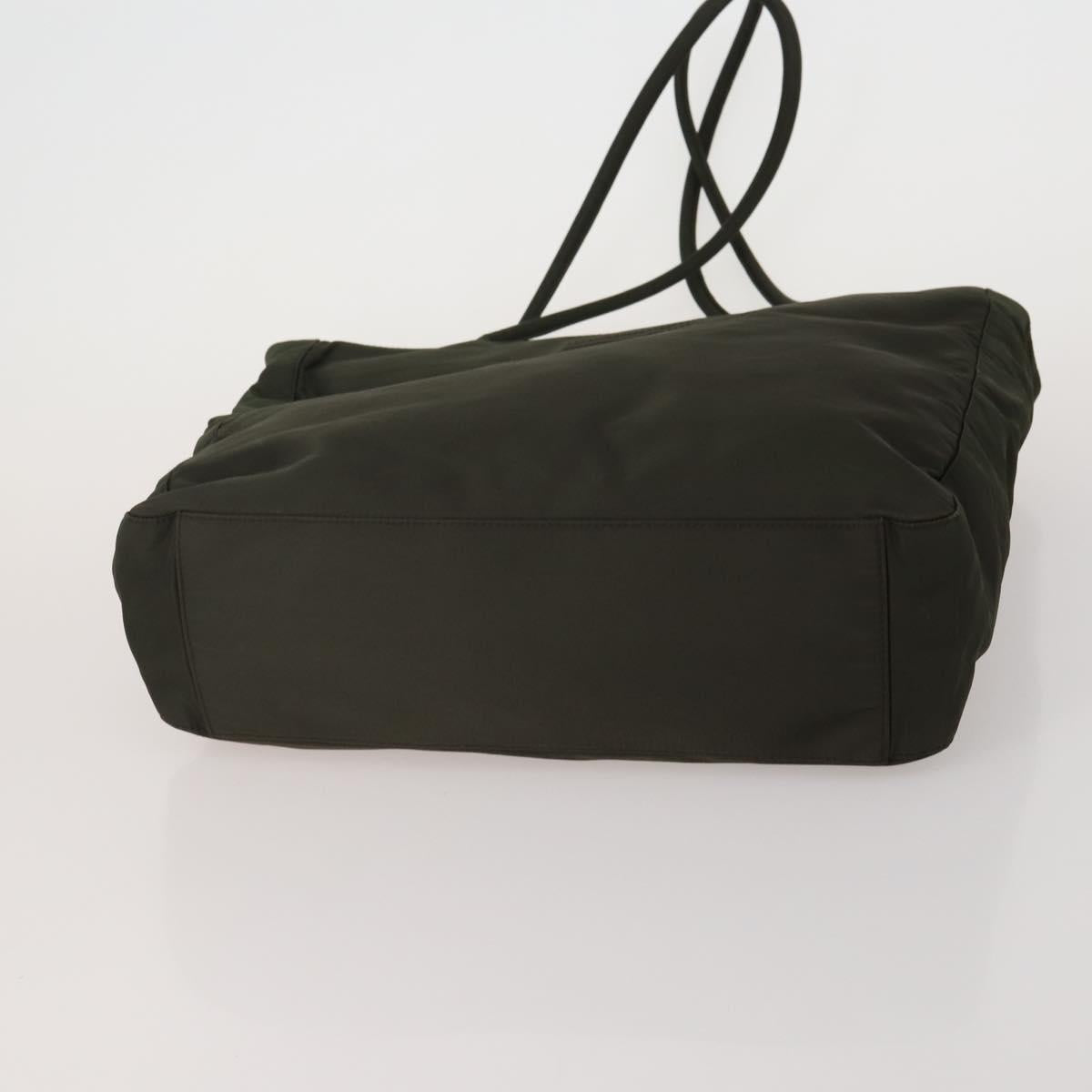 PRADA Hand Bag Nylon 3 Set Black Brown khaki Auth 189799