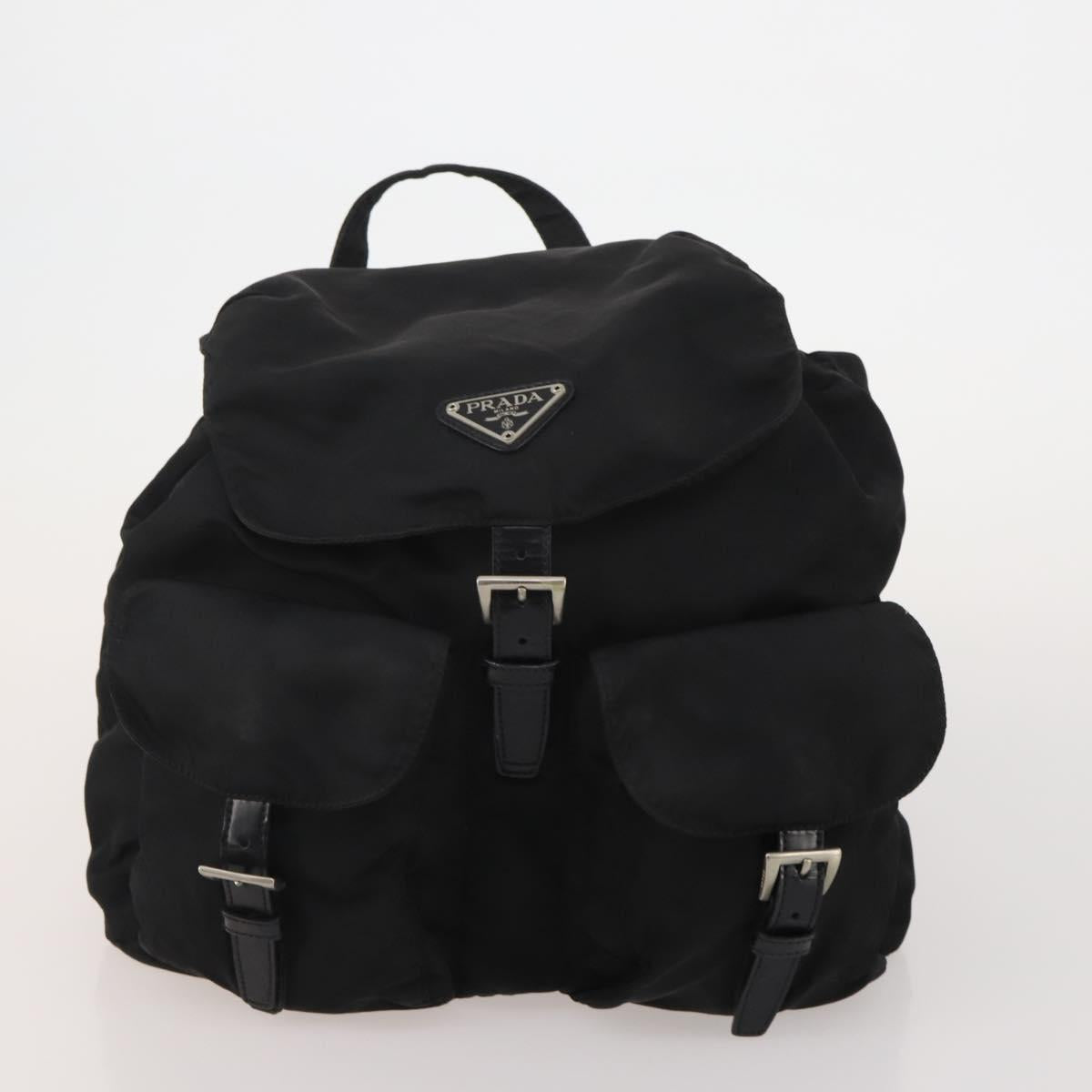 PRADA Hand Bag Nylon 3 Set Black Brown khaki Auth 189799