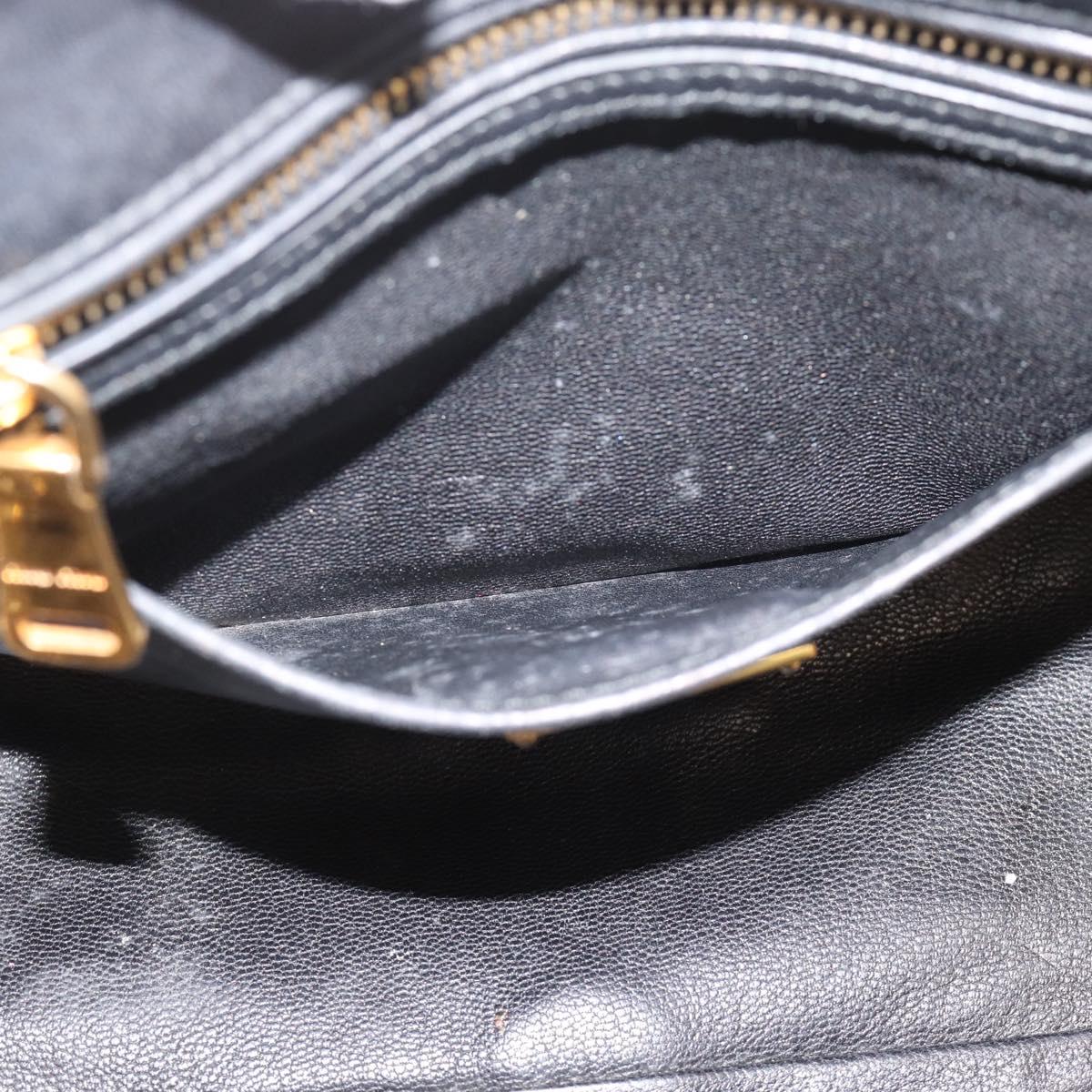 Miu Miu Hand Bag Leather 2way Red Gold Auth 189800A