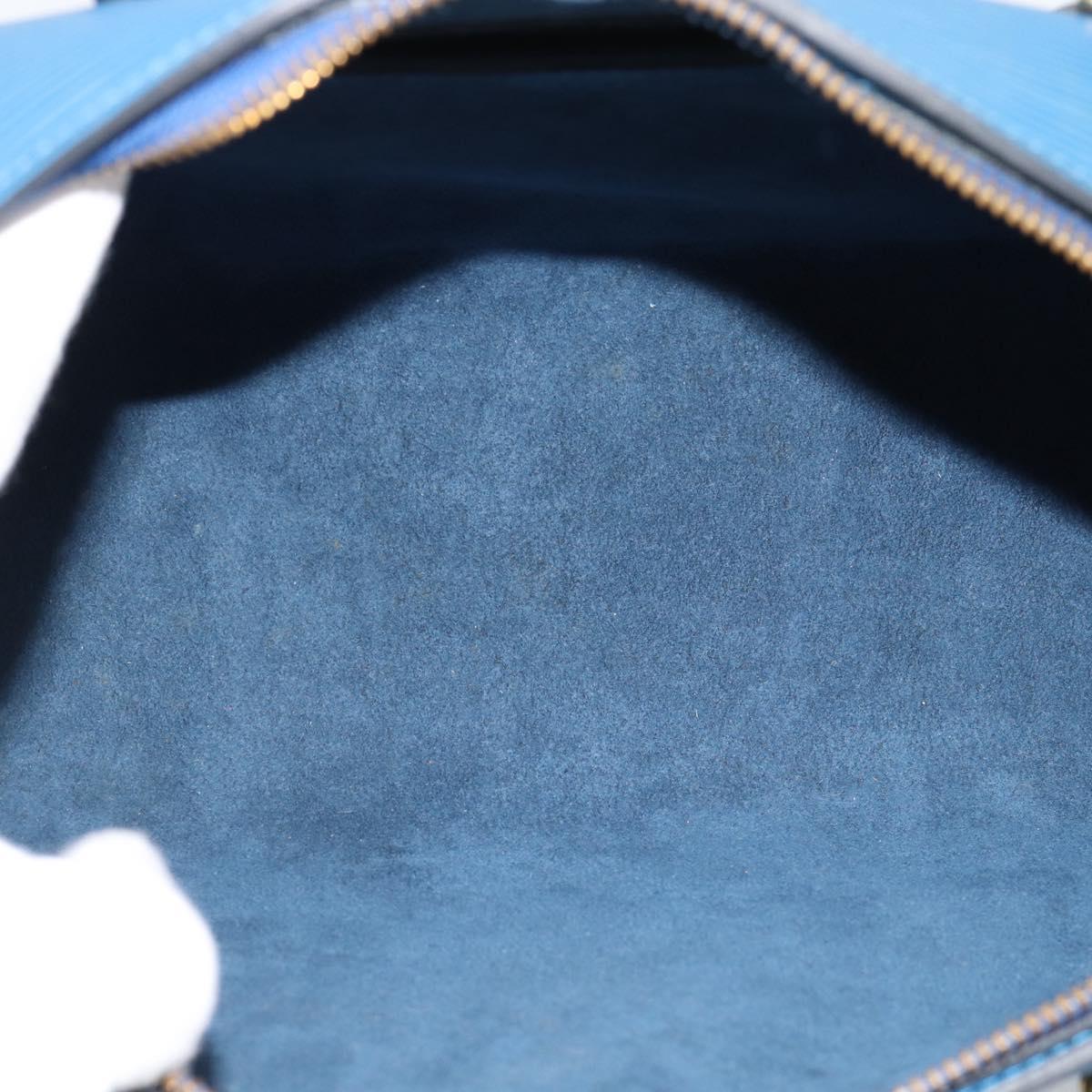 LOUIS VUITTON Epi Soufflot Hand Bag Blue M52225 LV Auth 189801A