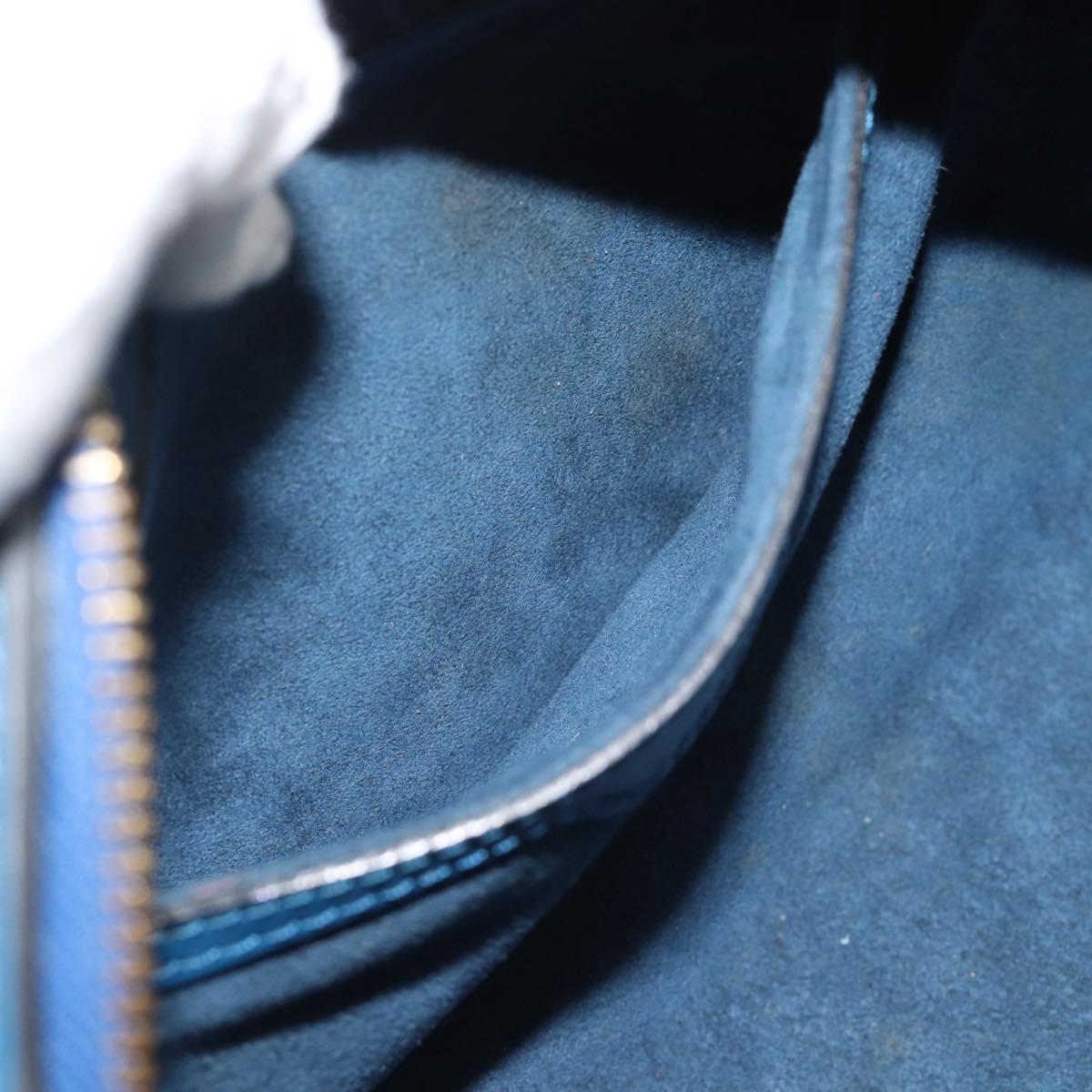 LOUIS VUITTON Epi Soufflot Hand Bag Blue M52225 LV Auth 189801A