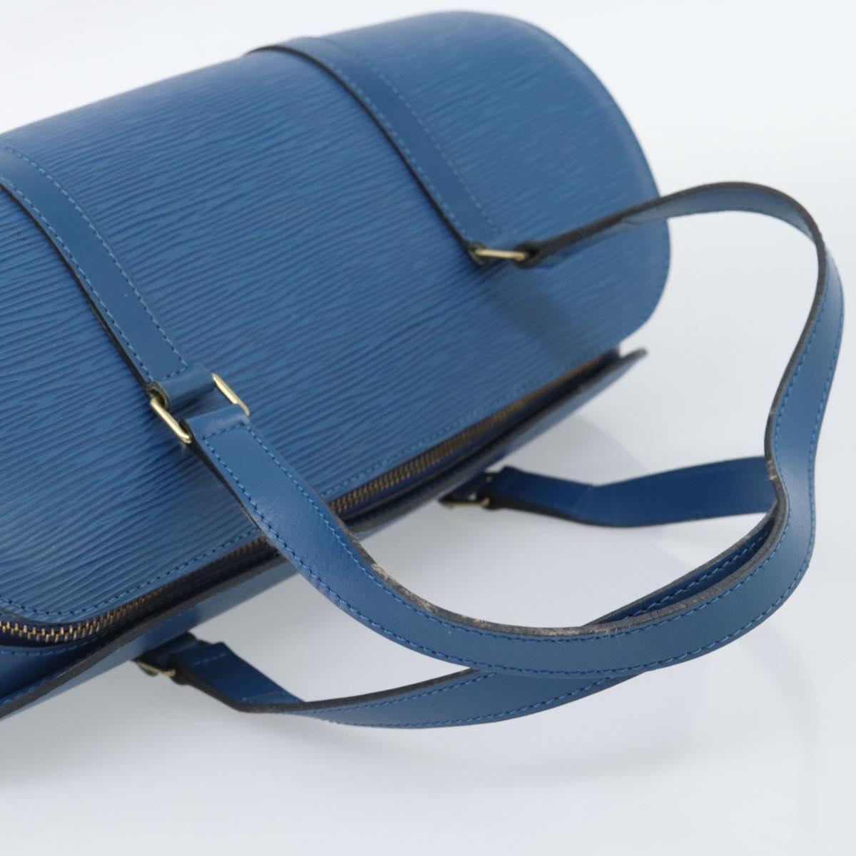 LOUIS VUITTON Epi Soufflot Hand Bag Blue M52225 LV Auth 189801A