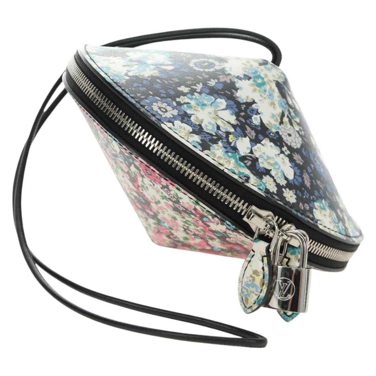 LOUIS VUITTON Tupi Hand Bag Calf Skin Multicolor Silver LV Auth 189805SAM